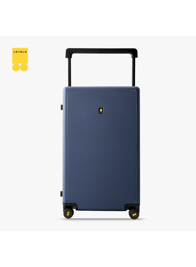 Level8 26-inch Wide Pull Rod Suitcase For Men And Women With Password, Large Capacity, 360° Rotating Wheels, Pc Pull Rod Suitcase For Travelers, Blue - Image 2