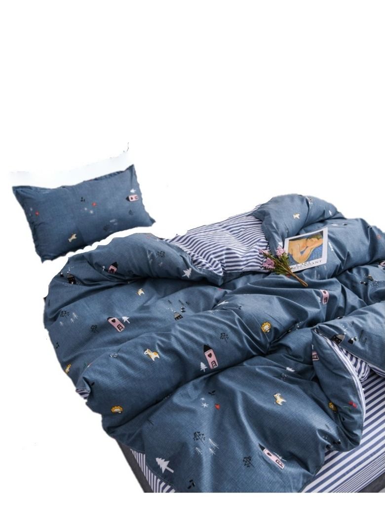 3-Piece Modern Minimalist Botanical Floral Pattern Bedding Set  - Image 1
