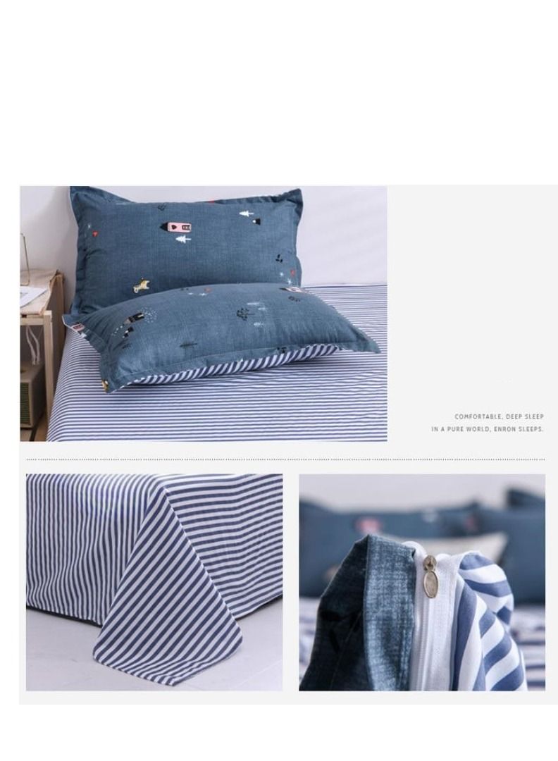 3-Piece Modern Minimalist Botanical Floral Pattern Bedding Set  - Image 2