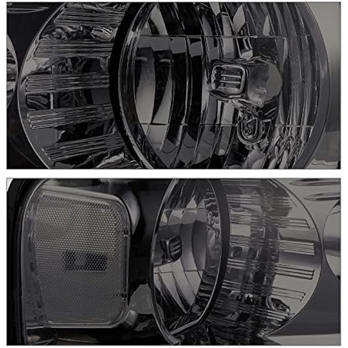 M-AUTO LhRh Factory Style Headlights Assembly Compatible With 2004 2005 2006 2007 2008 Ford F1502006 2007 2008 Mark Lt Chrome Housing Smoke Lens Clear Corner Headlamps For DriverPassenger Side - Image 5
