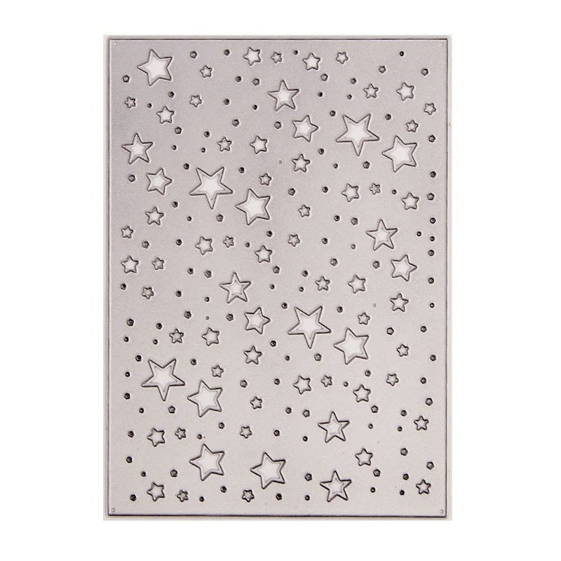 Arbuya Star Background Metal Cutting Dies Christmas Birthday Wedding Stencils Scrapbooking for DIY Craft Paper Card Making