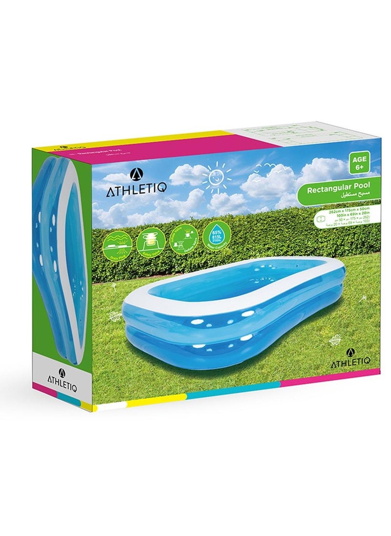 أثليتيك مسبح مستطيل 262cmx175cmx50cm - Image 1