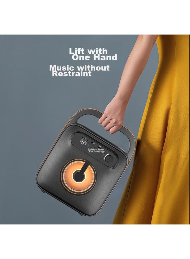 SHINCO Xinke T5-m Wireless Bluetooth Speaker, Outdoor High-volume Square Dance Speaker, Small Home Radio, Portable Handheld Speaker For Street Vendors And Market Stalls, With Payment Code And Voice Broadcast Function - Image 4