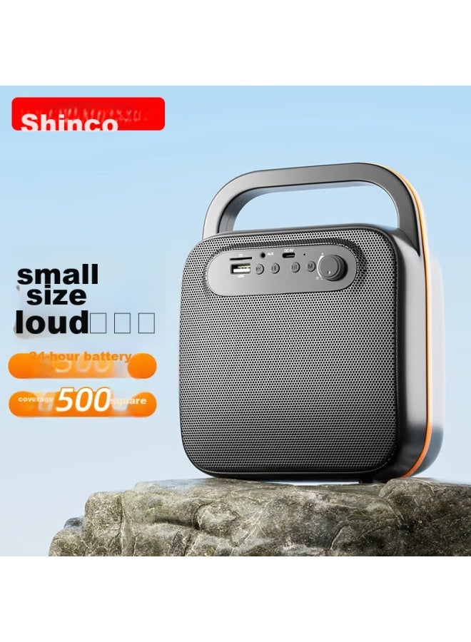 SHINCO Xinke T5-m Wireless Bluetooth Speaker, Outdoor High-volume Square Dance Speaker, Small Home Radio, Portable Handheld Speaker For Street Vendors And Market Stalls, With Payment Code And Voice Broadcast Function - Image 1