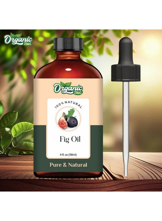 ORGANIC ZING زيت التين العضوي (Ficus carica) | زيت ناقل نقي وطبيعي للعناية بالبشرة، العناية بالشعر، العطر والموزع - 118 مل/3.99 أونصة سائلة - Image 3
