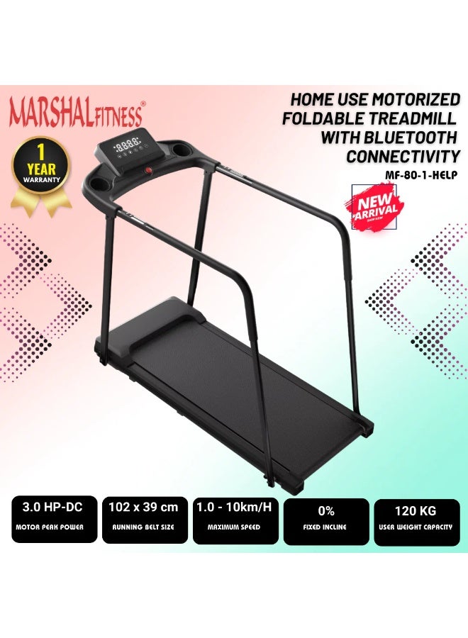 مارشال فيتنس جهاز مشي منزلي بمقبض ثابت بقوة 3 حصان - وسادة مشي مدمجة - Image 2