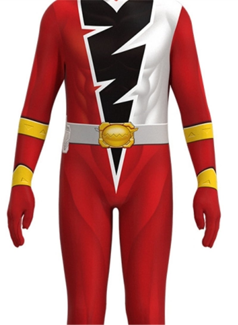 Knight Dragon Sentai Dragon Dresser cos suit tight jumpsuit stage dress up costume - Image 4