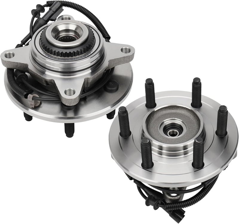 DRIVESTAR 515046 Front 6 Lug Wheel Hub & Bearing Assembly for F-150 Heritage 2004-2005, 4x4 4WD, w/ABS (Pair) - Image 1