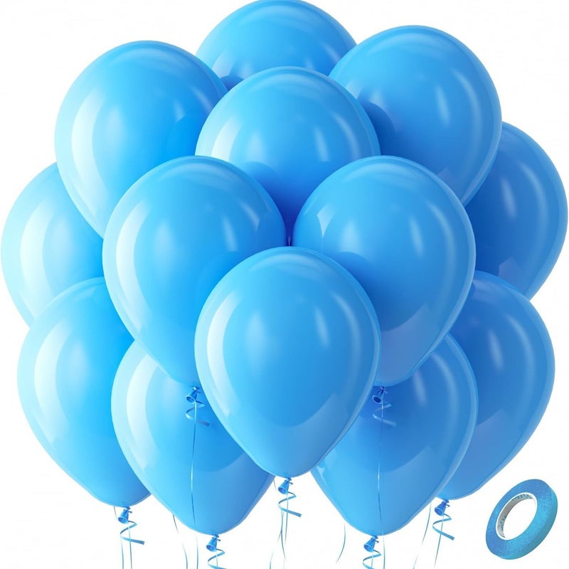 بالونات لاتكس سميكة 12 بوصة 2.8 غرام 50 قطعة مع شريط، ديكور بلون صديق للحفلات - Image 3