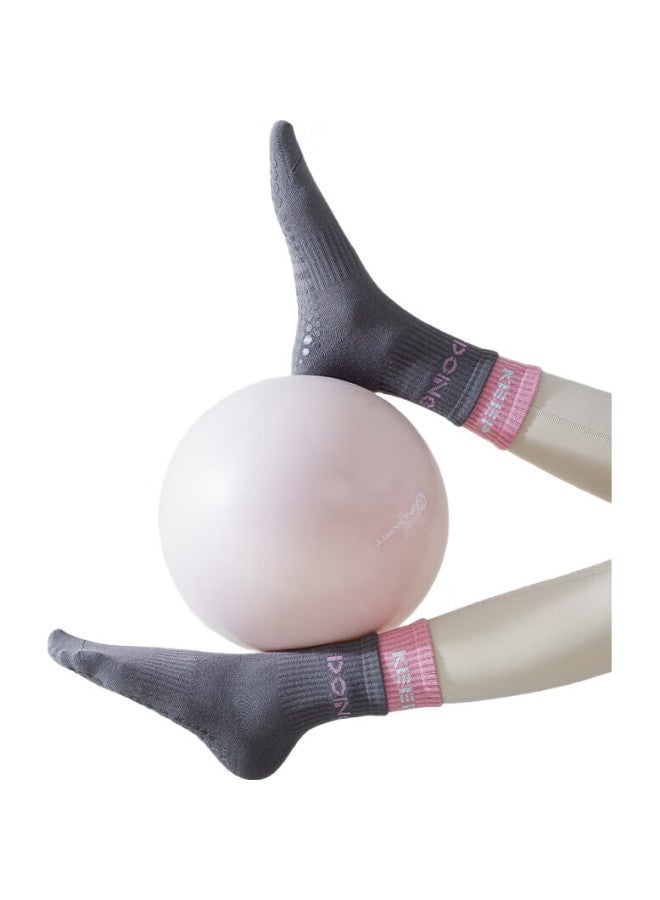 Liberal Yoga Socks For Women, 2 Pairs, Dance Fitness Pilates Anti-Slip Professional Sports Socks, Mid-Length, Spring And Summer - Image 1