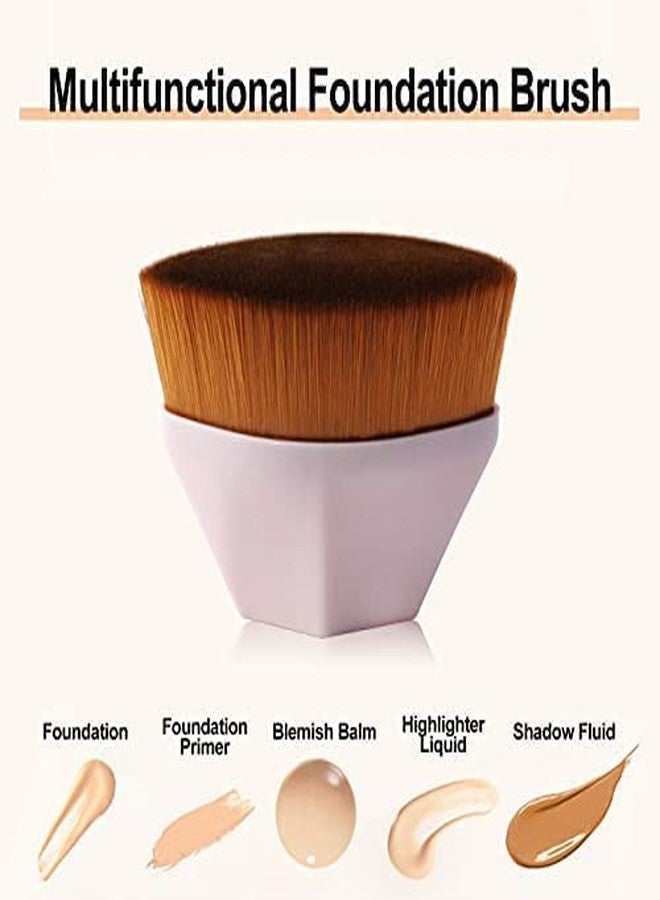 Getmecraft Foundation Makeup Brush, Kabuki Brushe for Blending Liquid, Cream or Flawless Powder Cosmetics with Bonus Protective Case - Image 3