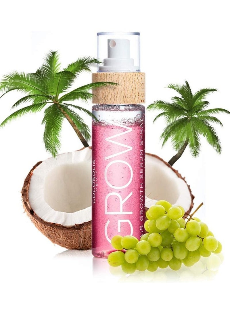 COCOSOLIS GROW Hair Growth Serum Spray - Hair Serum for Thick and Vibrant Hair - Hair Growth Vitamins to Repair Damaged Hair, Reducing Hair Loss, Faster Hair Growth - Hair Treatment for All Hair Type - Image 1