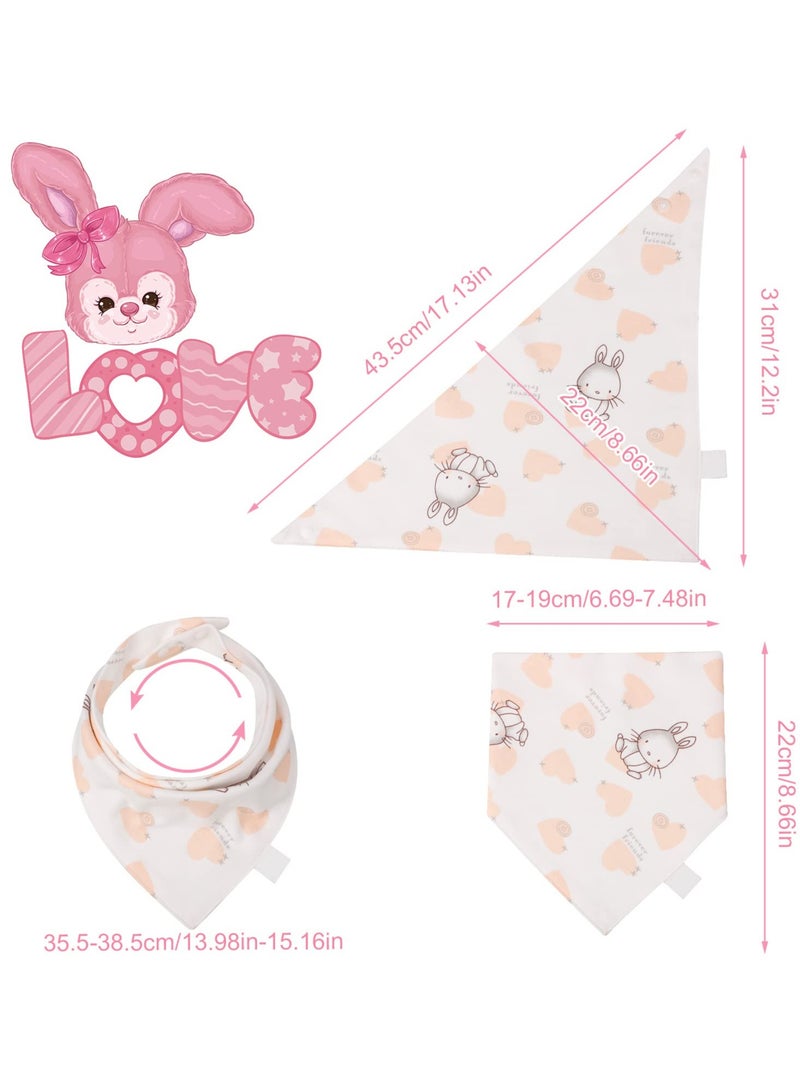 SOLARAE Baby Bandana Dribble Bibs, Stylish Triangle Drooling Bibs for Boys and Girls, 100% Cotton Baby Bibs for Newborn and Toddlers, Soft and Absorbent Bibs with Adjustable Snaps(set of 5) - Image 2