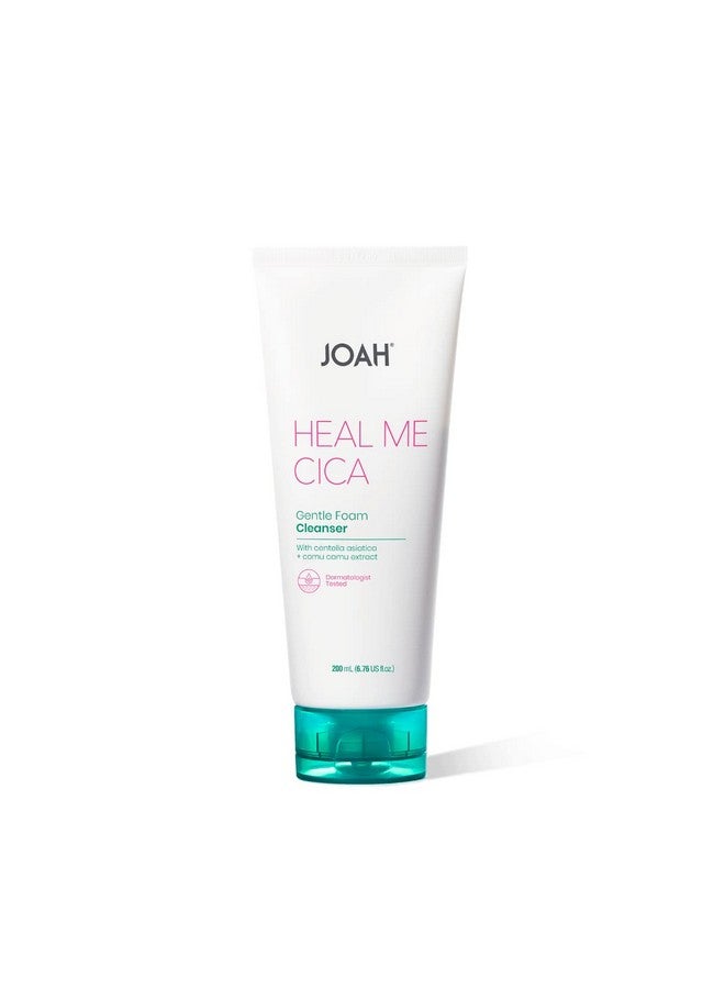 JOAH Heal Me CICA Gentle Foam Cleanser, Korean Skin Care Face Wash with Centella Asiatica and Camu Camu Extract, Suitable for Sensitive Skin, pH Balanced, Cruelty-Free, 6.76 oz, White - Image 1