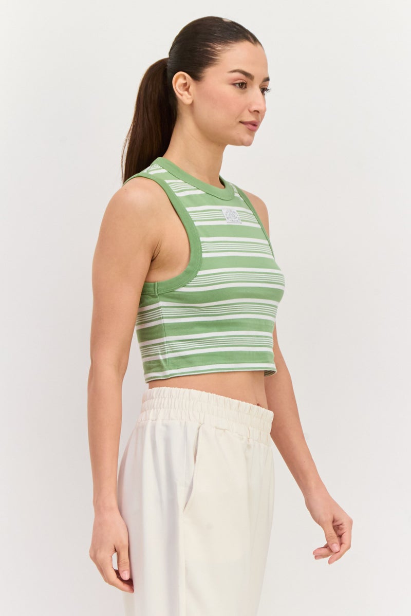 Hurley Women Sportswear Fit Sleeveless Outdoor Top, Green - Image 2