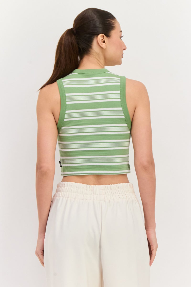 Hurley Women Sportswear Fit Sleeveless Outdoor Top, Green - Image 4