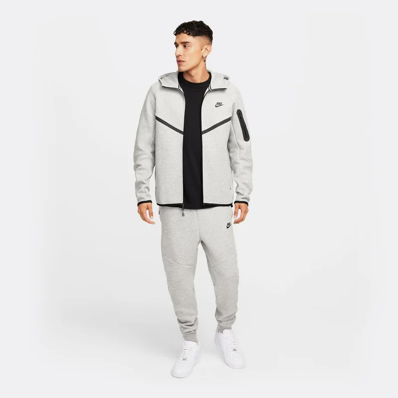 Nike Grey Men's Tech Full-Zip Windrunner Hoodie for Men | Best Price UAE