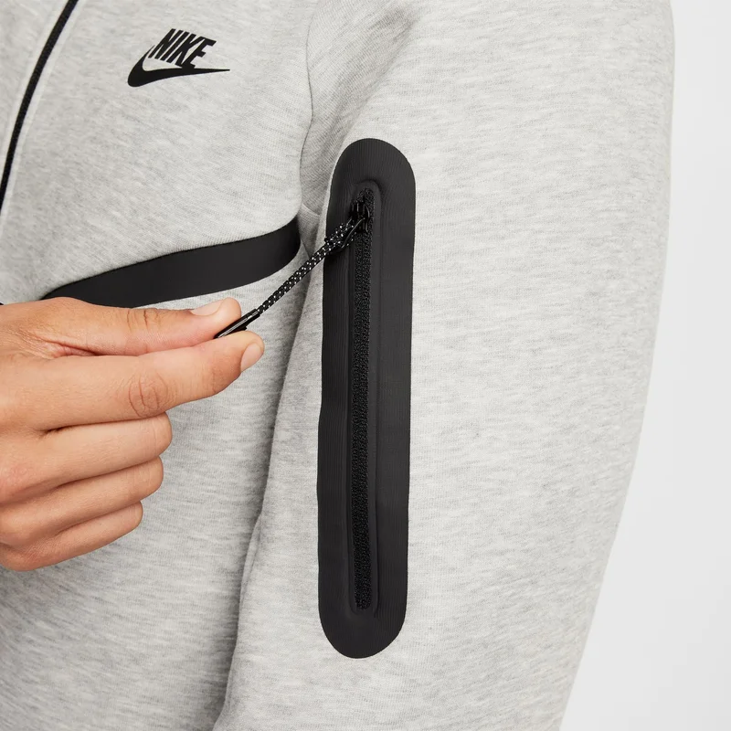 Nike Grey Men's Tech Full-Zip Windrunner Hoodie for Men | Best Price UAE