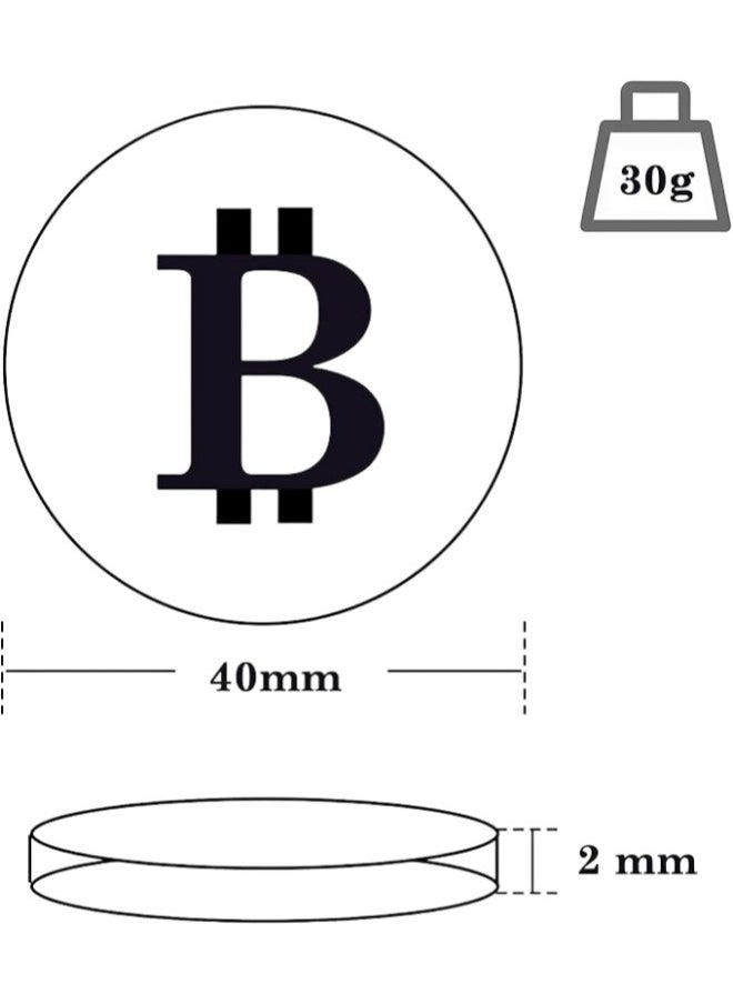 Generic - 10 Pcs Bitcoin Coin Souvenir with Coin Case, Physical Bitcoin Collection, Gold Plated Bitcoin for Commemoration, Crypto Currency Coin BTC for Gift - Image 1