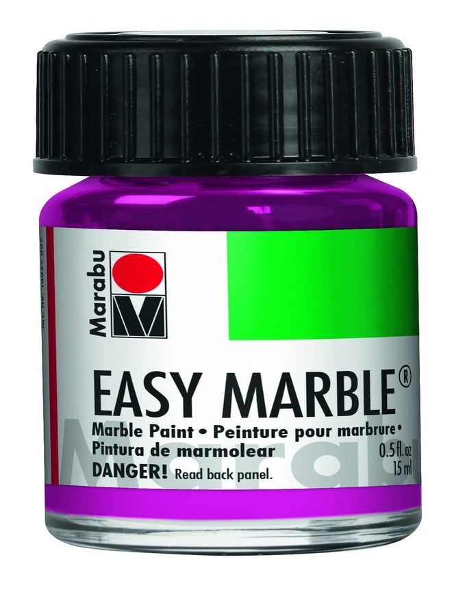 Marabu Easy Marble Paint - Magenta - Mesmerize Your Audience with the Intoxicating Charm and Vivid Beauty of Radiant Tones - 15ml