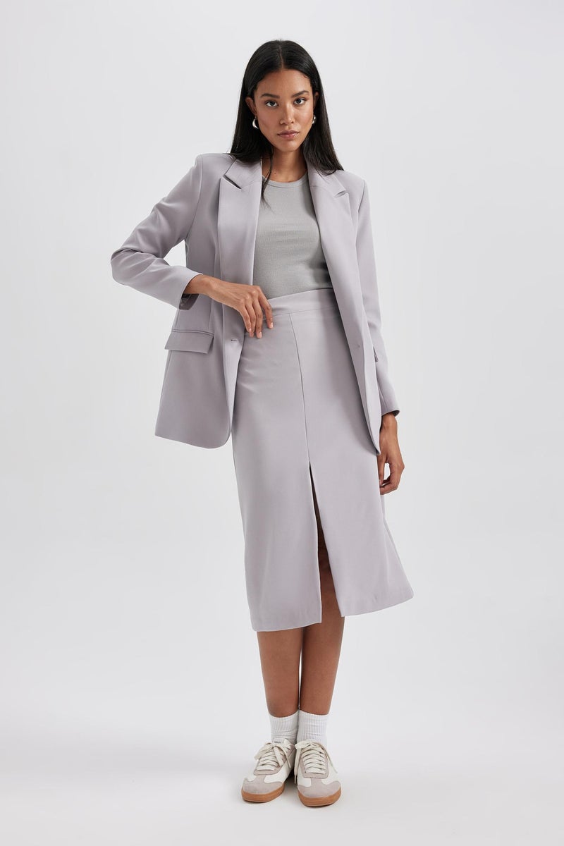 DeFacto Woman Pencil Skirt Lined Normal Waist Midi Skirt  - Image 3