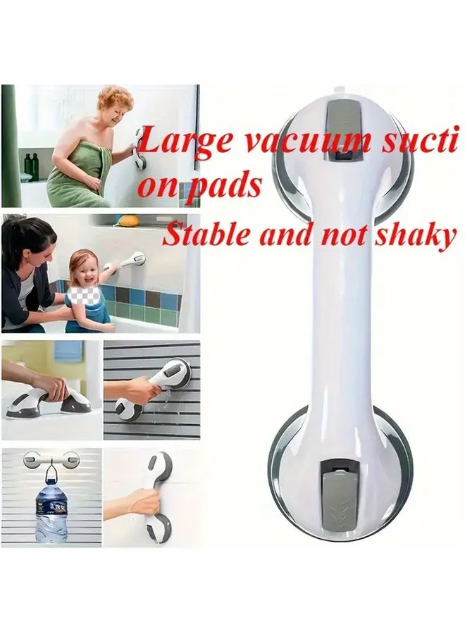 Black Suction Cup Shower Handle Anti Slip Bath Safety Bar For Elderly No Installation Needed - Image 2