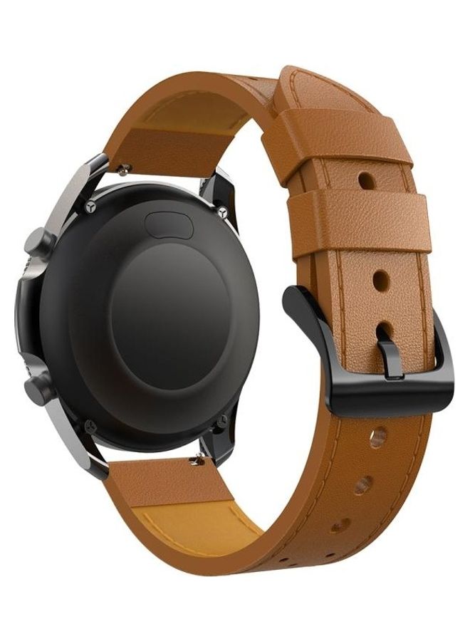 إسكدنيا Replacement Strap for Samsung Galaxy Watch 3 45mm Brown - Image 3