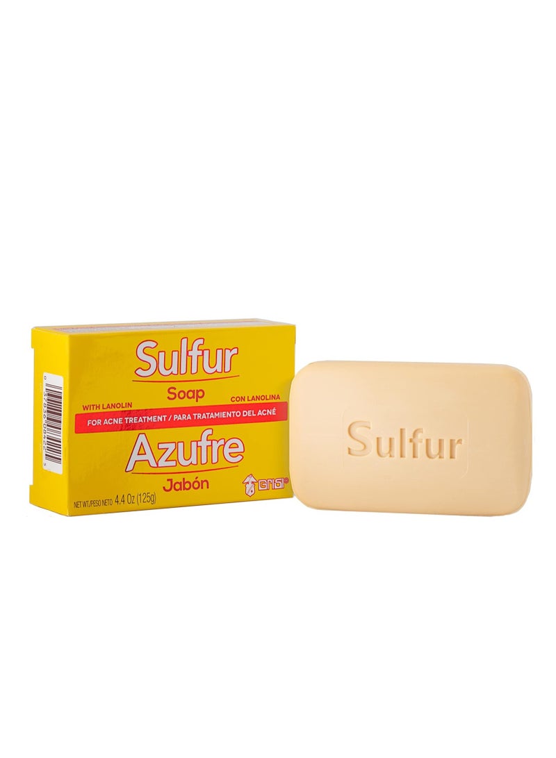 Grisi Biosulfur Grisi Sulfur Soap, Acne treatment, Cleaner Bar Soap, Helps you Reduce Oil Excess and Acne Pimples, Keeps Pores Cleaner, Sulfur 10%, 3-Pack of 4.4 Oz, Bar Soaps, yellow - Image 2