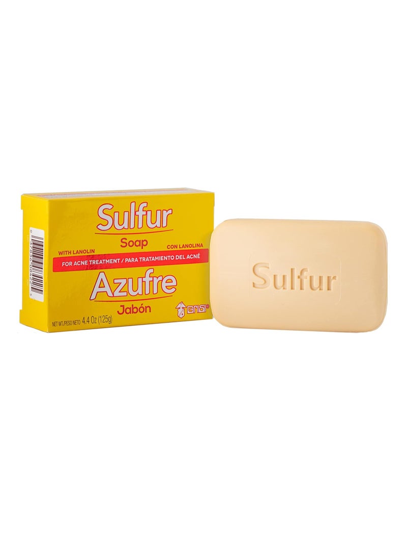 Grisi Biosulfur Grisi Sulfur Soap, Acne treatment, Cleaner Bar Soap, Helps you Reduce Oil Excess and Acne Pimples, Keeps Pores Cleaner, Sulfur 10%, 3-Pack of 4.4 Oz, Bar Soaps, yellow - Image 5