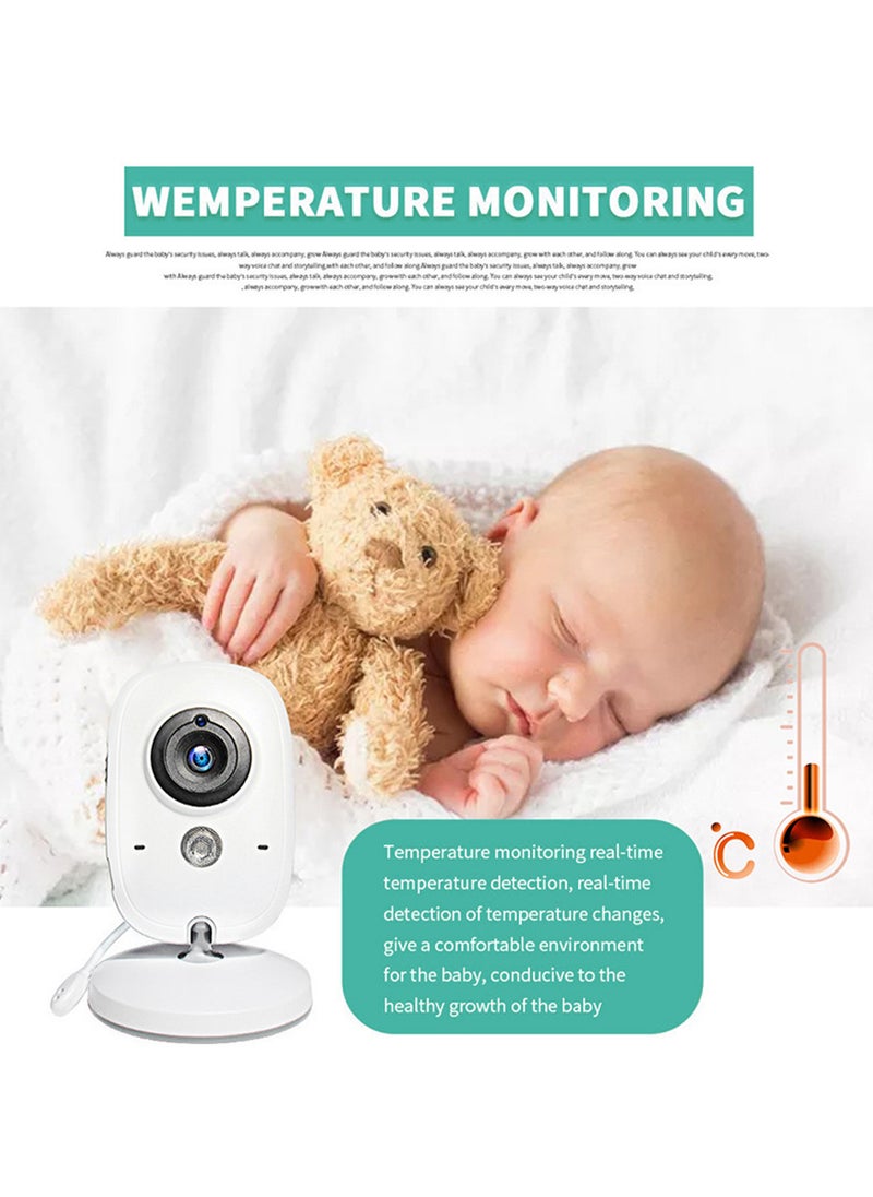 Sharpdo 3.2 Inch Digital Wireless Baby Monitor, Two-Way Intercom, Temperature Display, Music Player, Baby Care Device 320 x 240pxl  - Image 3