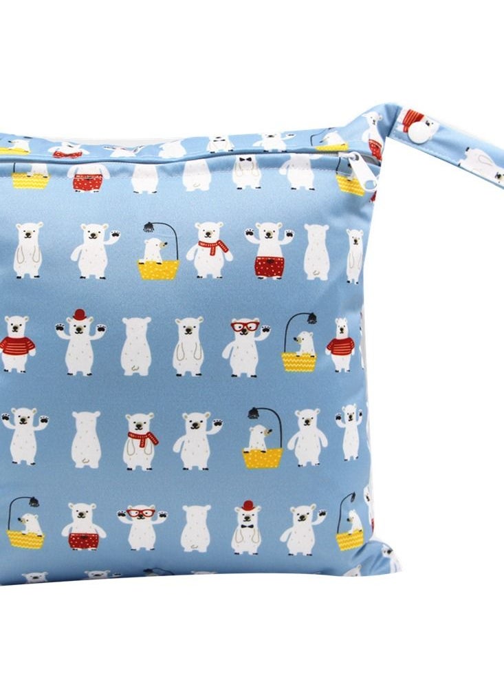 Loquat Cartoon Cute Print Stroller Hanging Bag Multi-functional Diaper Storage Bag Diaper Pad Hanging Bag  - Image 2