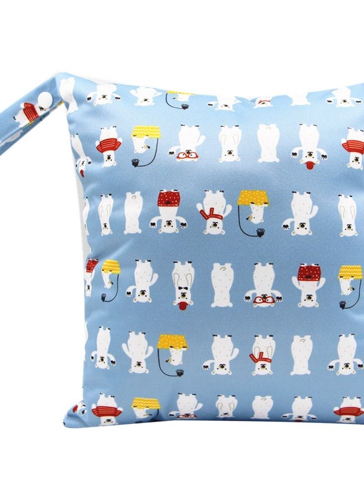 Loquat Cartoon Cute Print Stroller Hanging Bag Multi-functional Diaper Storage Bag Diaper Pad Hanging Bag  - Image 1