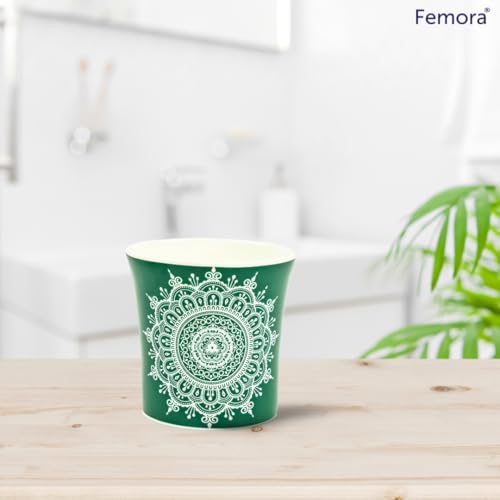 Femora Handblock Multicolor Cups Set of 6, 160ML, Microwave Safe, Ceramic - Image 5