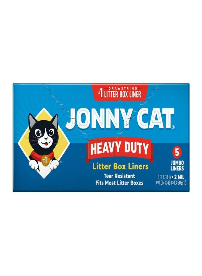 JONNY CAT Litter Box Liners, Heavy Duty Drawstring Liners, Pack of 4 Boxes, 5 Liners per Box, 3 FT X 18 IN, Tear Resistant - Image 4