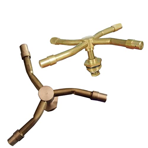 IVELECT Brass Rotary Sprinkler Water Irrigation Garden Lawn Spray Nozzle DN15 3 Arms - Image 4