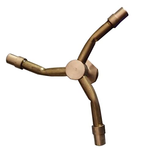 IVELECT Brass Rotary Sprinkler Water Irrigation Garden Lawn Spray Nozzle DN15 3 Arms - Image 2