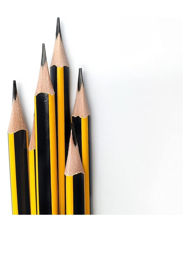 Maxi 24-Pieces HB Classic Pencil Black/Yellow - Image 4