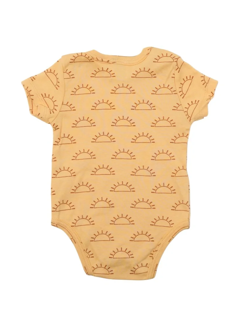 بمبىمىشى Bambimici 3-Piece Short Sleeve You are my Sunshine Print Bodysuit for Baby