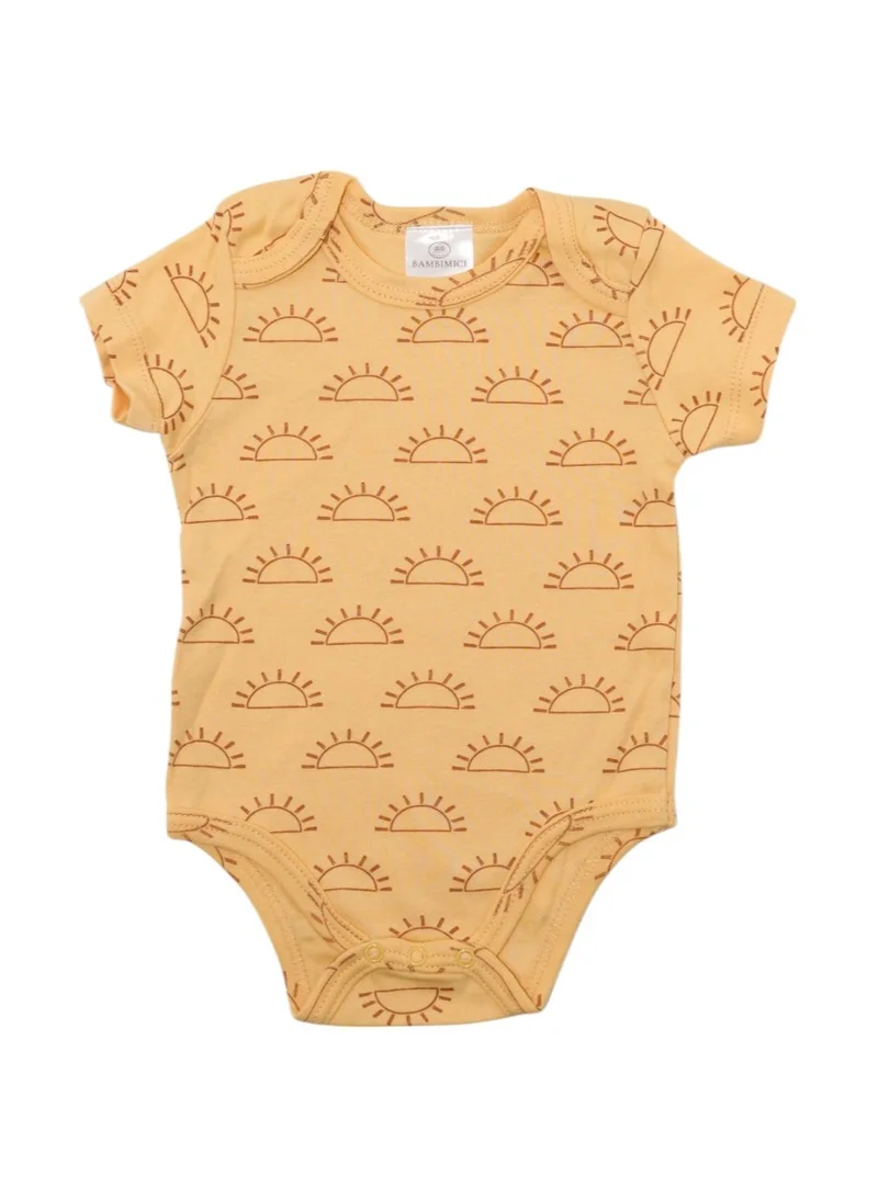 Bambimici Bambimici 3-Piece Short Sleeve You are my Sunshine Print Bodysuit for Baby