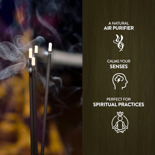 Hem Mukhalat Oudh Incense Sticks (120 Sticks, 6 Boxes Inside) - 9 Inches Long, 20g per Box - Perfect for Meditation, Rituals & Cleansing, Purifies Surroundings by Eliminating Negativity. - Image 3