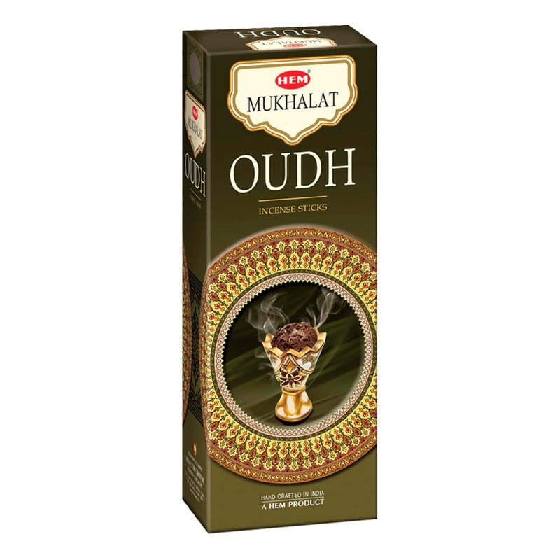 Hem Mukhalat Oudh Incense Sticks (120 Sticks, 6 Boxes Inside) - 9 Inches Long, 20g per Box - Perfect for Meditation, Rituals & Cleansing, Purifies Surroundings by Eliminating Negativity. - Image 5