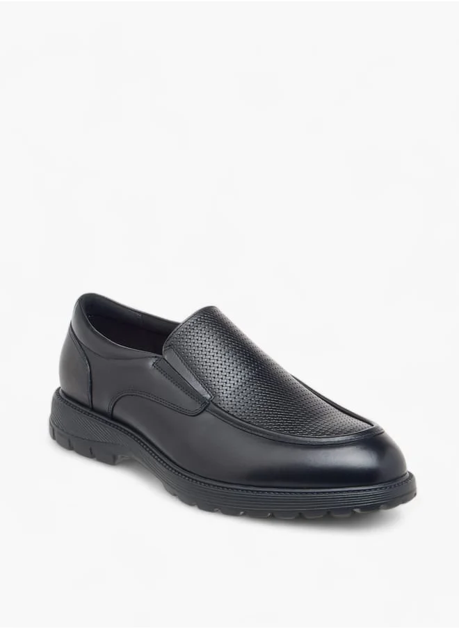 لو كونفورت Men Panelled Slip-On Loafers