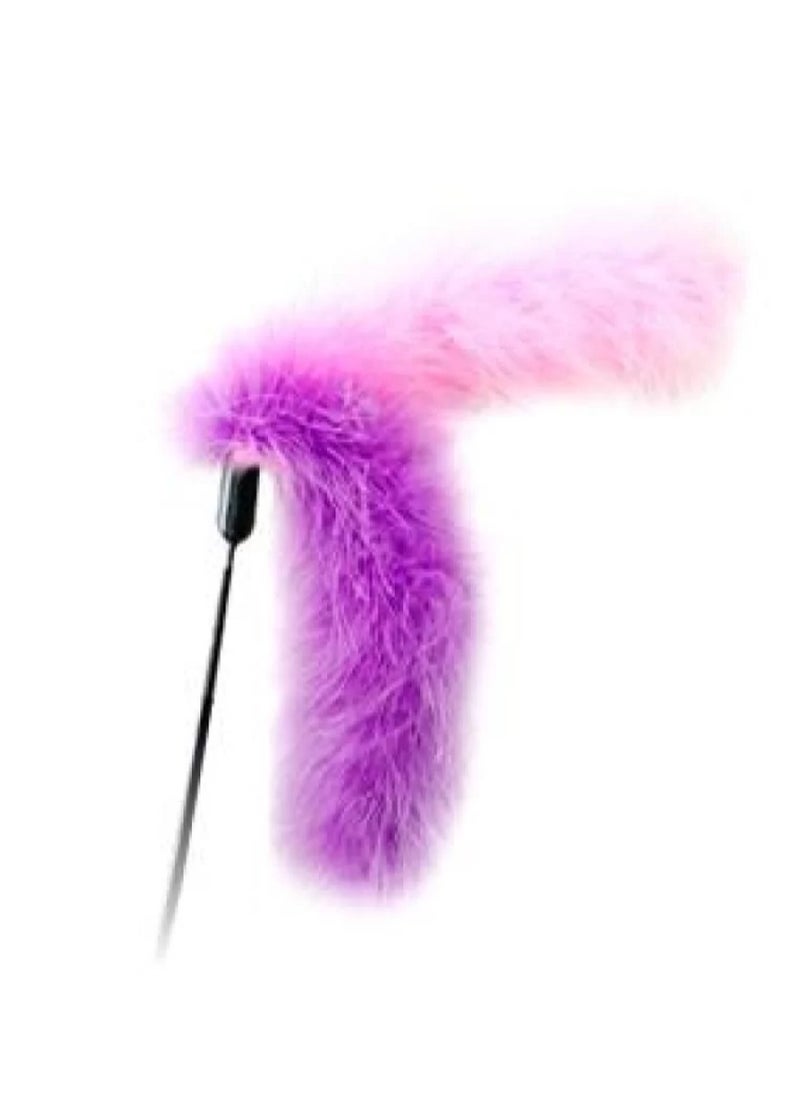 Pawsitiv - Interactive Cat Teaser Toy - Fluffy Purple Tail - Small - Image 1