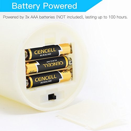 Novelty Place Flameless Candles with Remote, Real Flickering & Real Ivory Color Battery Powered LED Pillars Candle with Remote Control and Timer Function - 12 Preset Multi Colors - Image 5