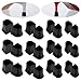APLZGMG Heel Cap Protectors for High Heel Shoes U Shape 4 Sizes Black 12Pairs AntiSlip Noise Reducing High Heel Protector Replacement Heel Protectors Tip Covers for Stiletto and Pumps Tips - Image 1