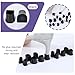 APLZGMG Heel Cap Protectors for High Heel Shoes U Shape 4 Sizes Black 12Pairs AntiSlip Noise Reducing High Heel Protector Replacement Heel Protectors Tip Covers for Stiletto and Pumps Tips - Image 4