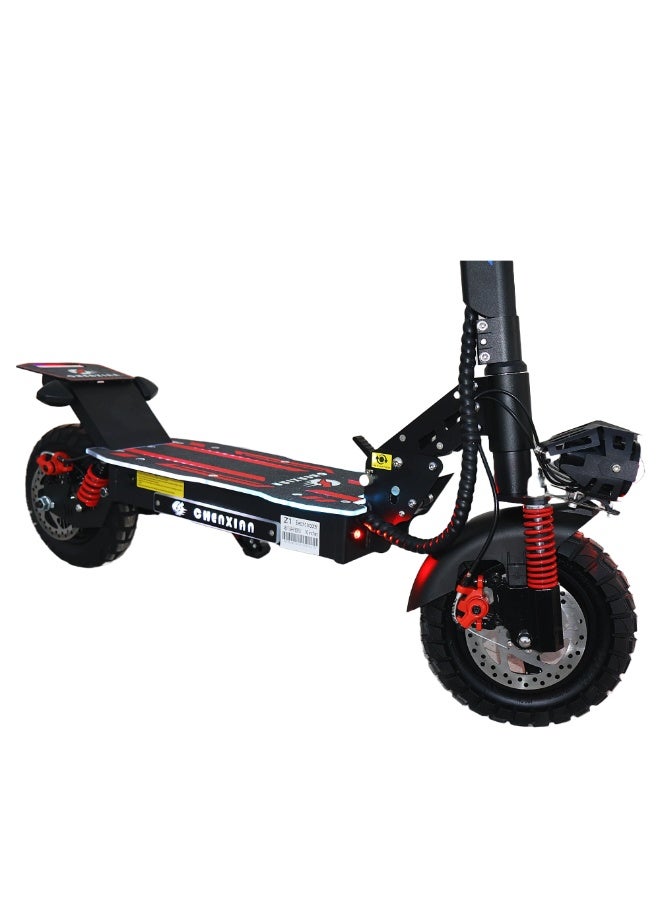 Generic Z1 Electric Scooter – 1800W Motor, Front & Rear Suspension, 48V 13A Lithium Battery, 10" Tires, LED Display & Safety Features  - Image 4