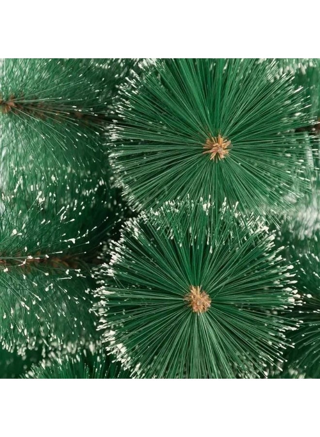 The long-awaited Christmas tree, the green hedgehog tree with snowy limbs, the tree with a soft metal pole for movement and a plastic seat, size: 120 cm - Image 2