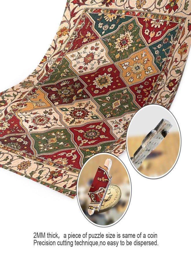 Kigai Persian Texture Puzzles for Adults and Kids 1000 Pieces, Wooden Jigsaw Puzzles, Happy Family Games Ideal - Image 3