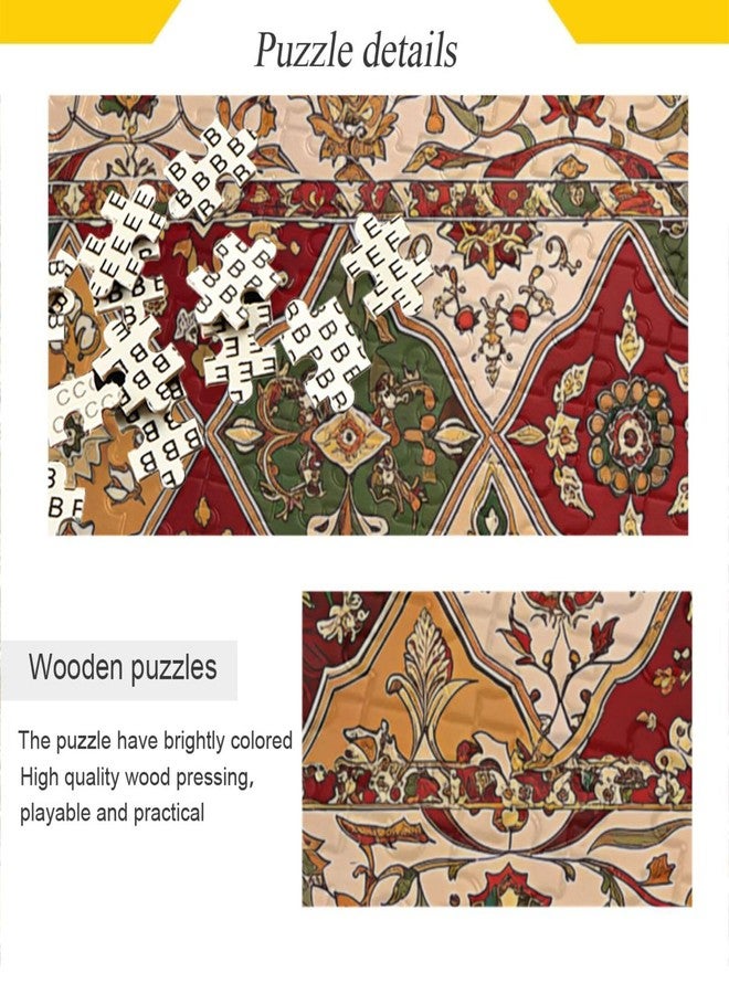Kigai Persian Texture Puzzles for Adults and Kids 1000 Pieces, Wooden Jigsaw Puzzles, Happy Family Games Ideal - Image 2